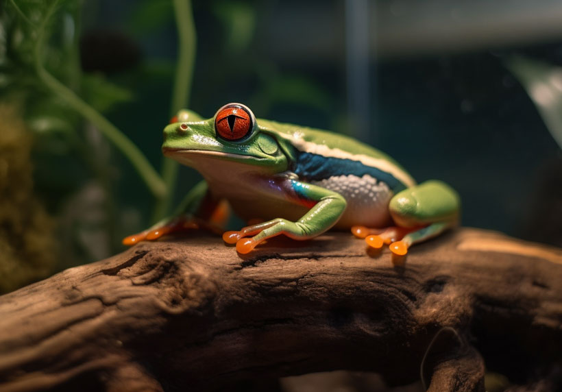 Common issues in pet red-eyed tree frogs