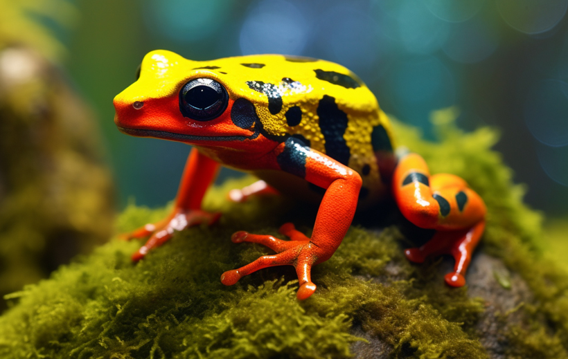 Poisonous Frog Bright-Color Skin and Patterns