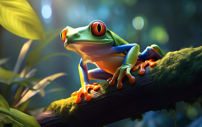 How Do Frogs Move with Their Long Legs?