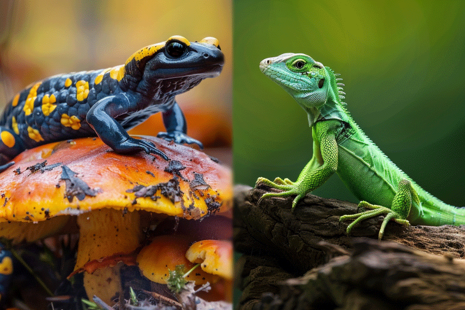 Salamander vs Lizard