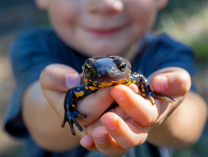 Salamanders Handling and Bonding